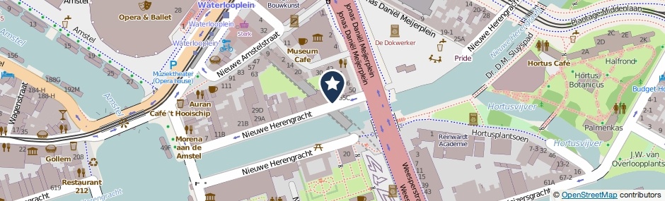Kaartweergave Nieuwe Herengracht 49 in Amsterdam