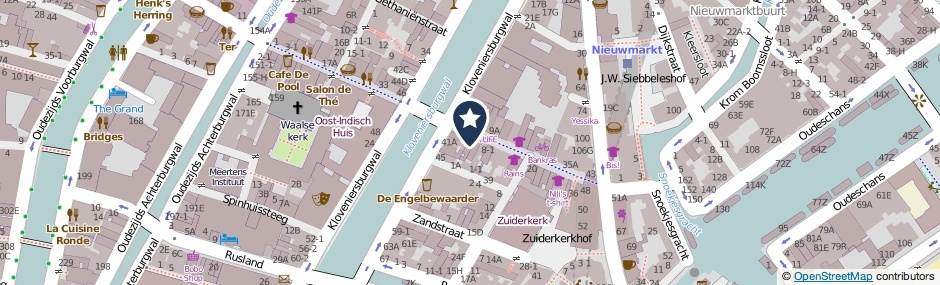 Kaartweergave Nieuwe Hoogstraat 2-A2 in Amsterdam