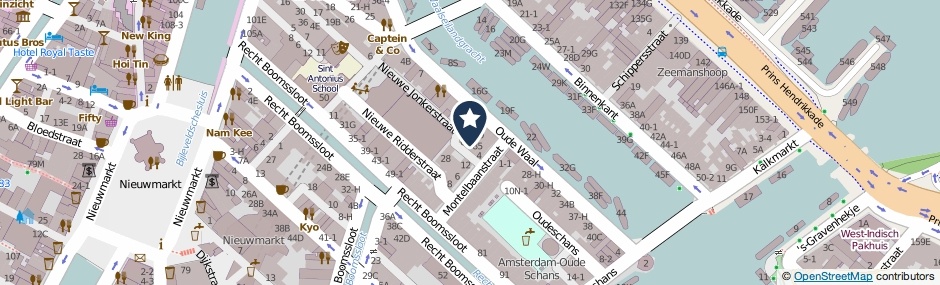 Kaartweergave Nieuwe Jonkerstraat 83 in Amsterdam