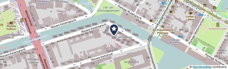 Kaartweergave Nieuwe Keizersgracht 632 in Amsterdam