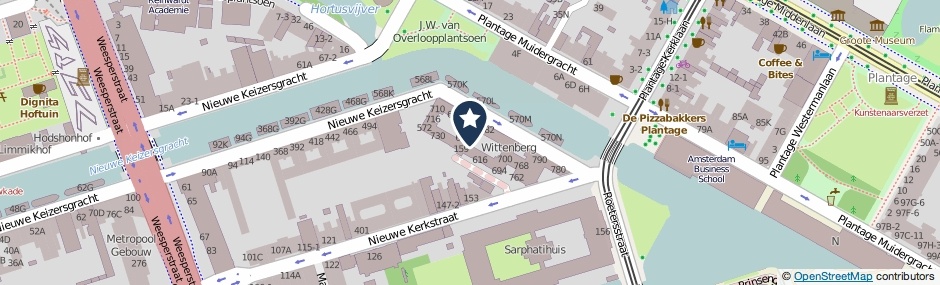 Kaartweergave Nieuwe Keizersgracht 664 in Amsterdam