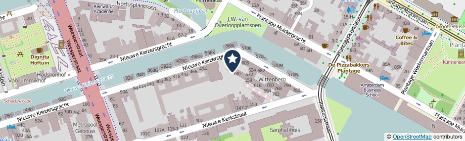 Kaartweergave Nieuwe Keizersgracht 724 in Amsterdam