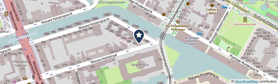 Kaartweergave Nieuwe Keizersgracht 794 in Amsterdam