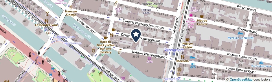 Kaartweergave Nieuwe Weteringstraat 31 in Amsterdam