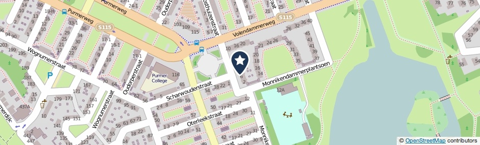 Kaartweergave Oosthuizenstraat 8 in Amsterdam