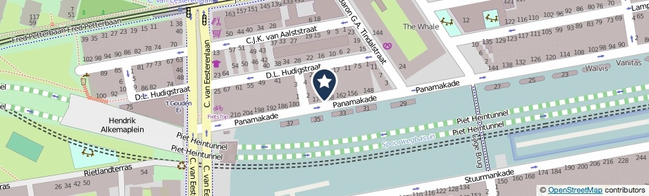 Kaartweergave Panamakade 170 in Amsterdam