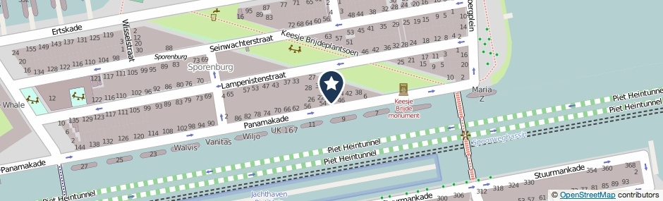 Kaartweergave Panamakade 50 in Amsterdam