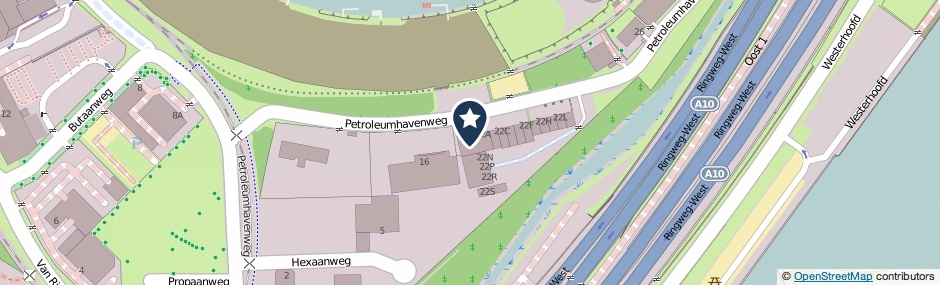 Kaartweergave Petroleumhavenweg 22-A in Amsterdam