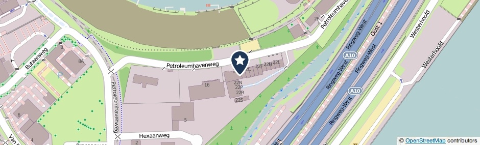 Kaartweergave Petroleumhavenweg 22-B in Amsterdam
