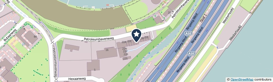 Kaartweergave Petroleumhavenweg 22-F in Amsterdam