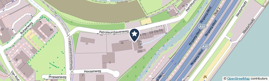 Kaartweergave Petroleumhavenweg 22-N in Amsterdam