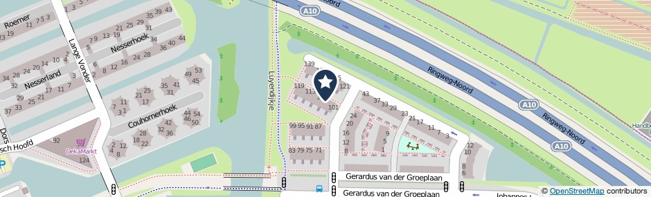 Kaartweergave Pieter A. Van Heijningestraat 105 in Amsterdam