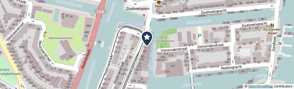 Kaartweergave Planciusstraat 1-E2 in Amsterdam