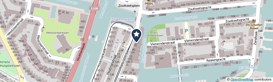 Kaartweergave Planciusstraat 1-F1 in Amsterdam