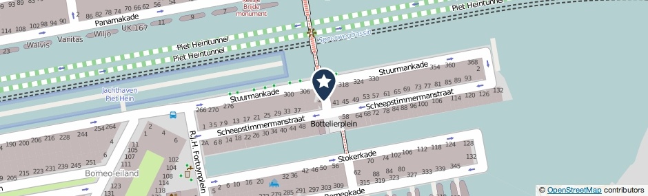Kaartweergave Pompmanstraat in Amsterdam