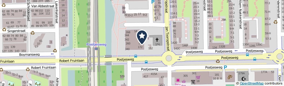 Kaartweergave Postjesweg 178 in Amsterdam