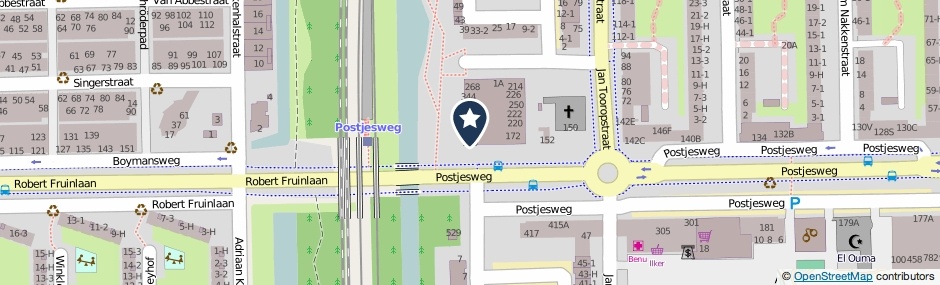 Kaartweergave Postjesweg 340 in Amsterdam