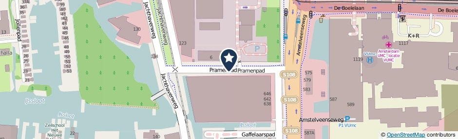 Kaartweergave Pramenpad in Amsterdam