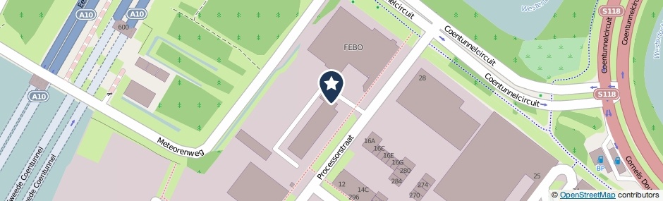 Kaartweergave Processorstraat 17 in Amsterdam
