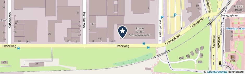 Kaartweergave Rhoneweg 6 in Amsterdam