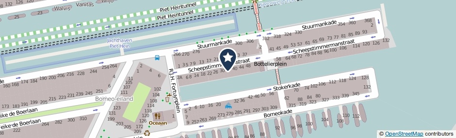 Kaartweergave Scheepstimmermanstraat 36 in Amsterdam