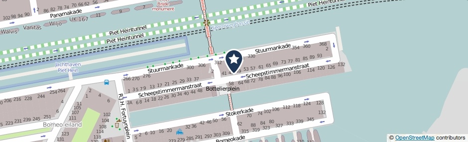 Kaartweergave Scheepstimmermanstraat 47 in Amsterdam
