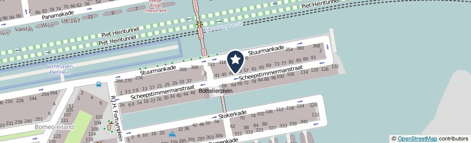 Kaartweergave Scheepstimmermanstraat 51 in Amsterdam