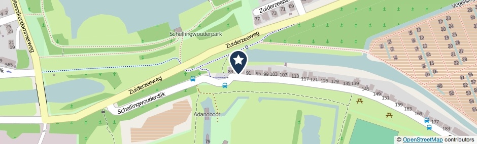 Kaartweergave Schellingwouderdijk 87 in Amsterdam