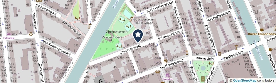 Kaartweergave Schimmelstraat 28-1 in Amsterdam
