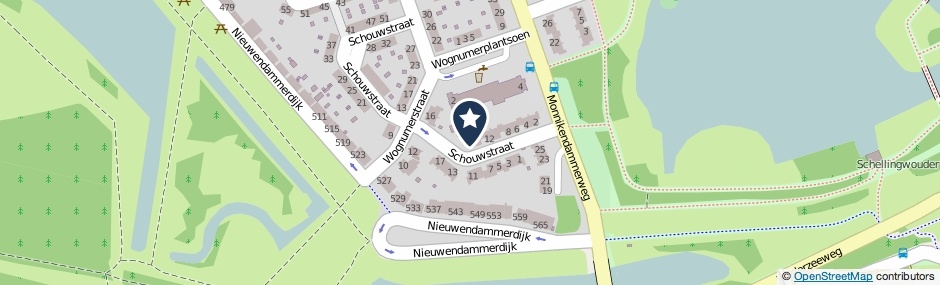 Kaartweergave Schouwstraat 16 in Amsterdam