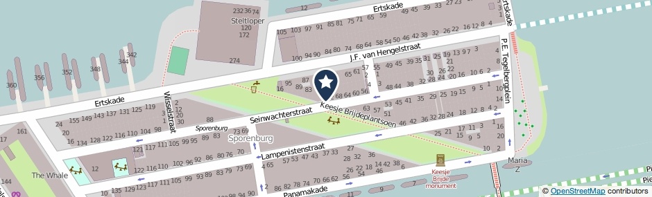 Kaartweergave Seinwachterstraat 74 in Amsterdam