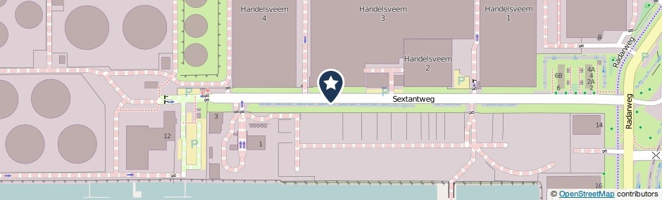 Kaartweergave Sextantweg in Amsterdam