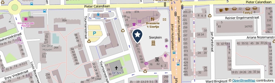 Kaartweergave Sierplein 37 in Amsterdam