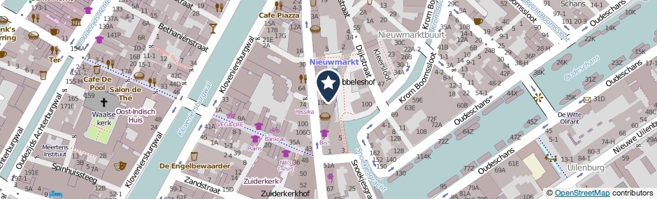 Kaartweergave Sint Antoniesbreestraat 23-A in Amsterdam