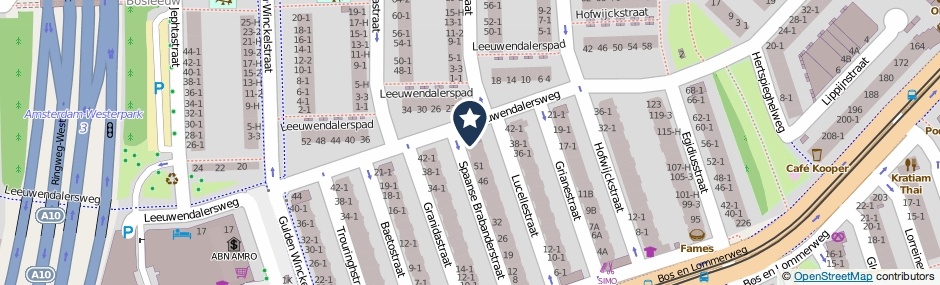 Kaartweergave Spaanse Brabanderstraat 59 in Amsterdam