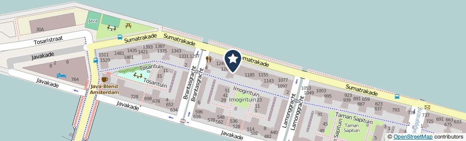 Kaartweergave Sumatrakade 1237 in Amsterdam