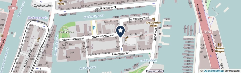 Kaartweergave Taandwarsstraat in Amsterdam