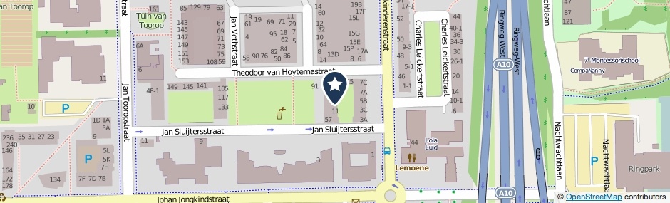 Kaartweergave Theodoor Van Hoytemastraat 7 in Amsterdam