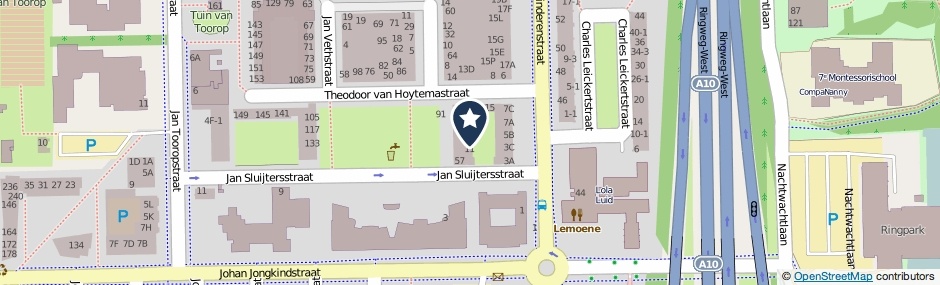 Kaartweergave Theodoor Van Hoytemastraat 9 in Amsterdam