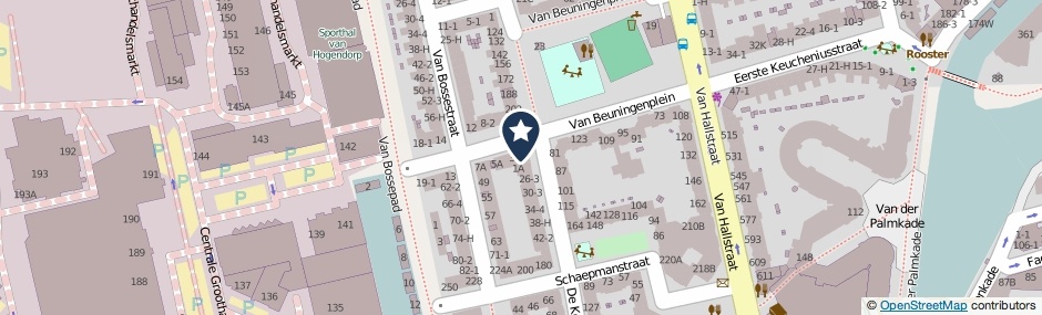 Kaartweergave Tweede Keucheniusstraat 3-E in Amsterdam