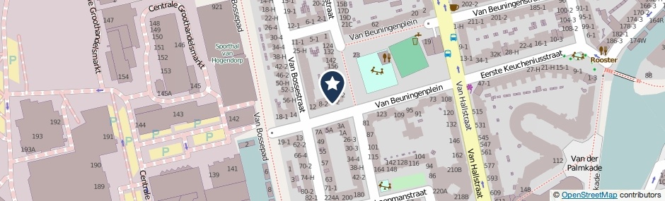 Kaartweergave Tweede Keucheniusstraat 4-2 in Amsterdam