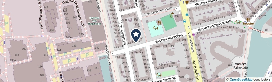 Kaartweergave Tweede Keucheniusstraat 6-H in Amsterdam