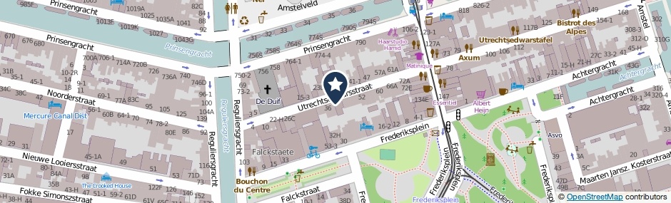 Kaartweergave Utrechtsedwarsstraat 40-2 in Amsterdam