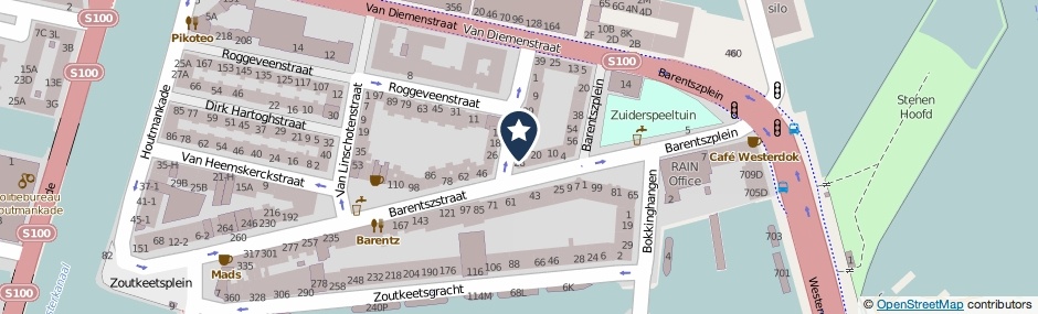 Kaartweergave Van Neckstraat 51 in Amsterdam