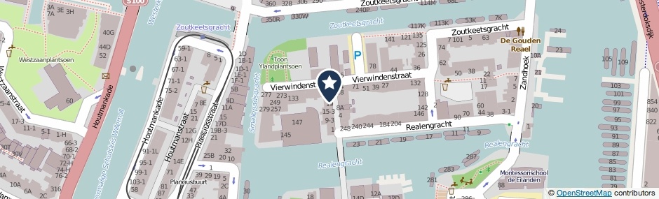 Kaartweergave Vierwindendwarsstraat 23 in Amsterdam