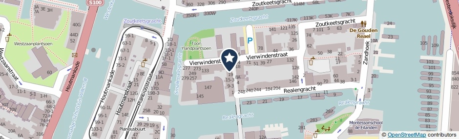 Kaartweergave Vierwindendwarsstraat 27 in Amsterdam