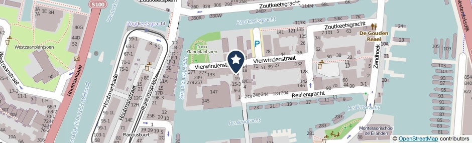 Kaartweergave Vierwindendwarsstraat 31 in Amsterdam