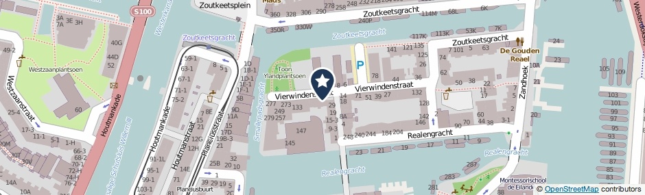 Kaartweergave Vierwindenstraat 103 in Amsterdam