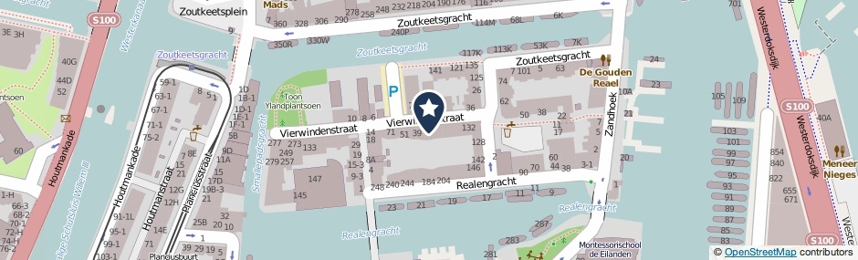 Kaartweergave Vierwindenstraat 27 in Amsterdam