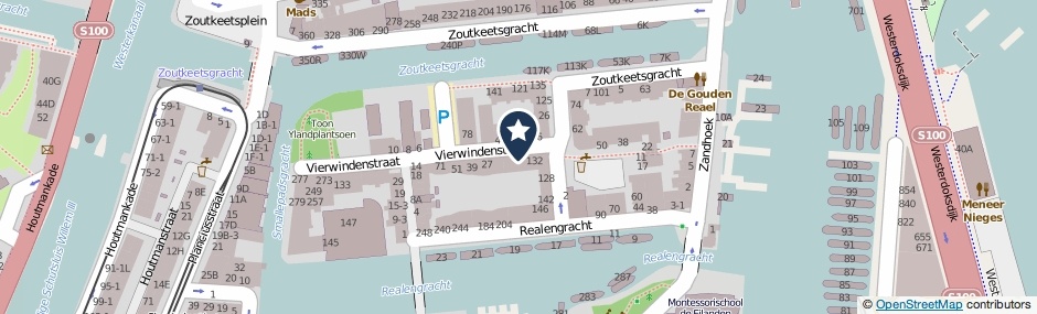Kaartweergave Vierwindenstraat 7 in Amsterdam